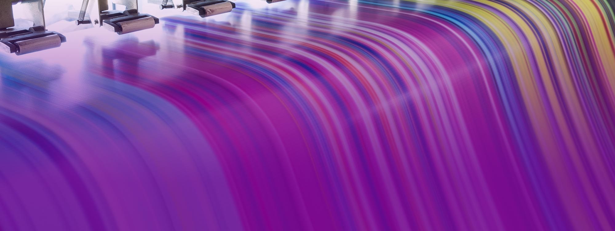 Slider Image - printer stripes of purple colors