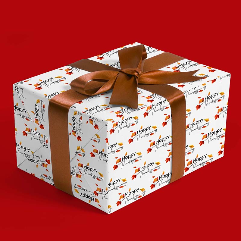 Thanksgiving wrapping paper custom design