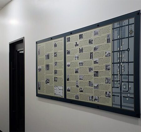 timeline graphic printed-aluminum composite material ACM